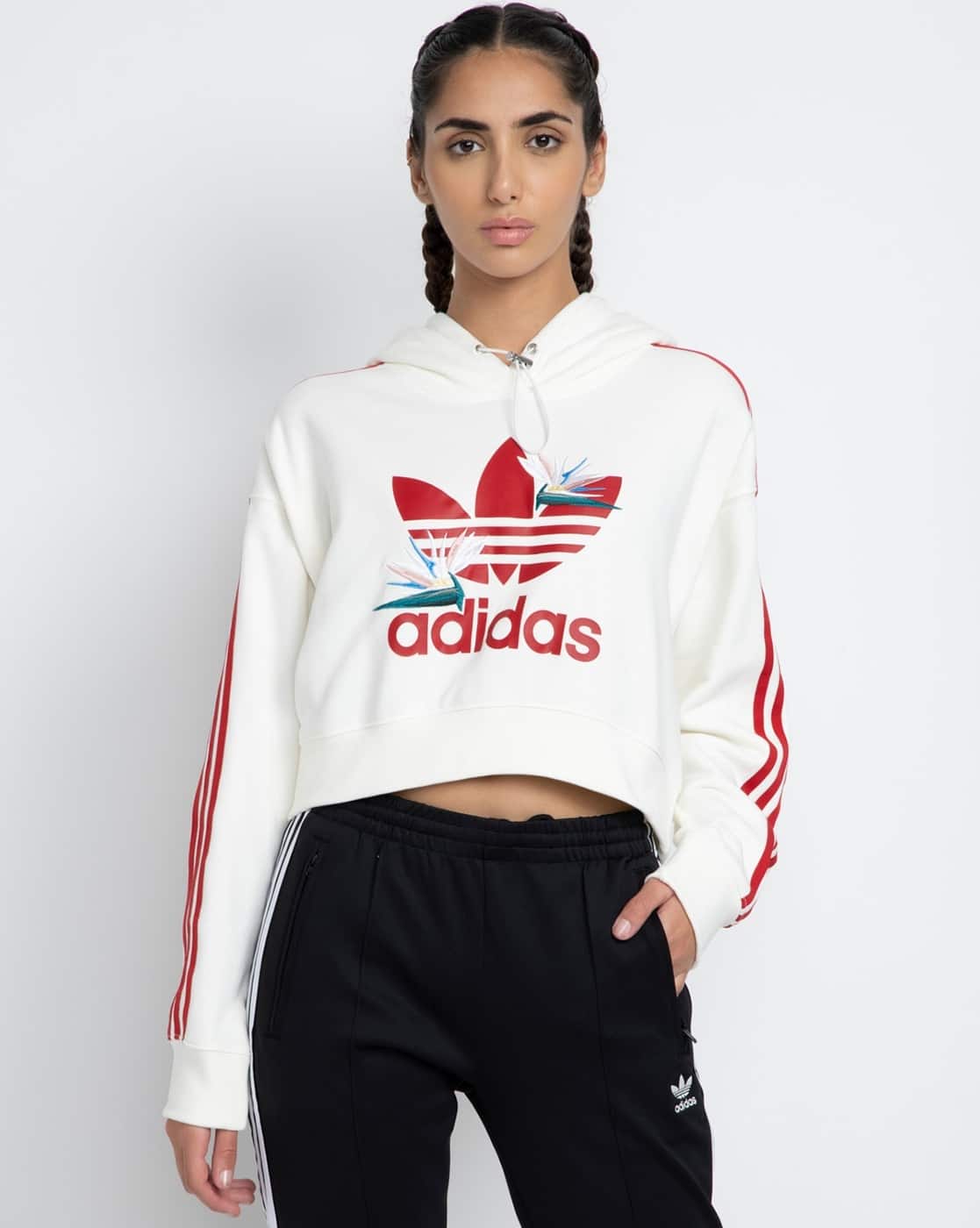 Buy White Sweatshirt Hoodies for Women by Adidas Originals