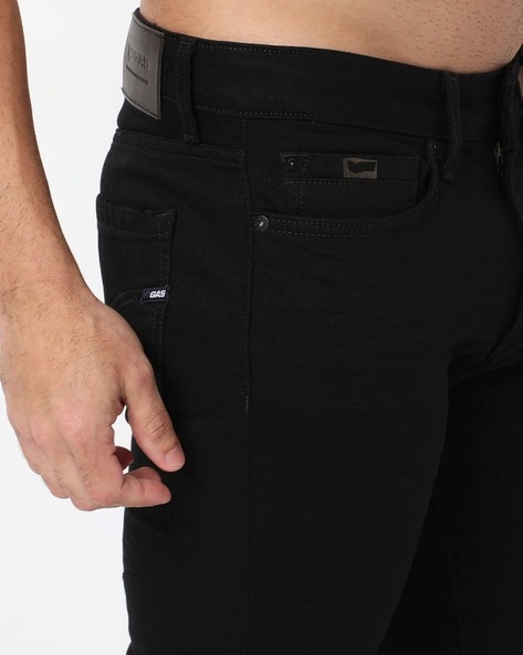 Buy GAS Men Black Body Fit Albert RS.A Jeans - Jeans for Men 102656 | Myntra