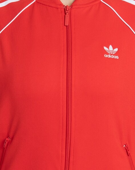 Adidas originals sst quilted clearance jacket red