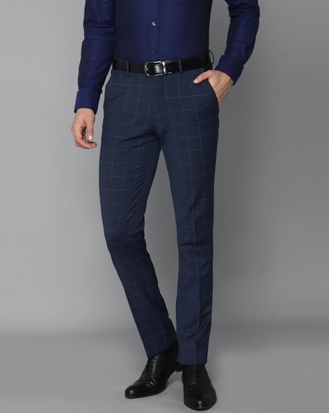Slim fit checked trousers COLOUR navy - RESERVED - 5813L-59P