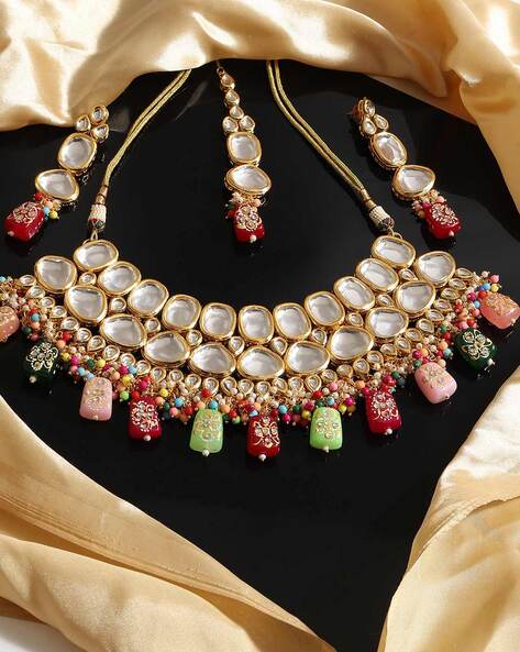 Ajio on sale kundan jewellery