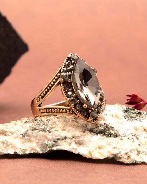 rings for women Fashion Retro black ladies wedding rings Diamond ring |  Wedding rings for women, Black wedding rings, Diamond wedding rings