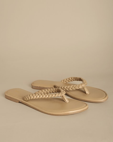 Braided Strap Sandals Nude – She Is Boutique