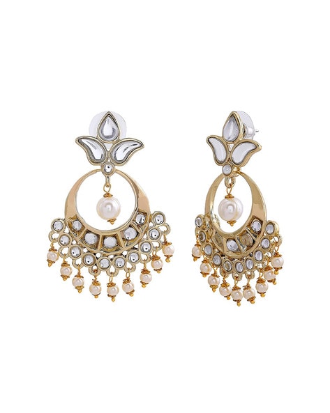 Earrings & Studs | Chandbali One Gram Gold Earrings Screwback | Freeup