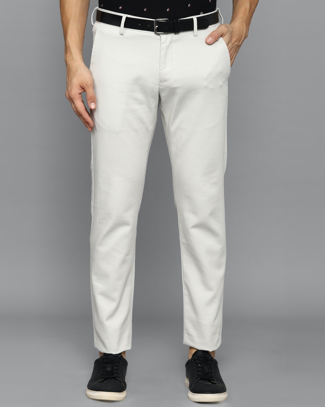 Allen Solly Regular Fit Men White Trousers  Buy Allen Solly Regular Fit  Men White Trousers Online at Best Prices in India  Flipkartcom