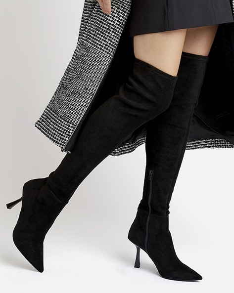 Dune thigh cheap high boots