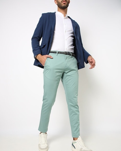 Buy Highlander Olive Green Slim Fit Solid Chinos for Men Online at Rs619   Ketch