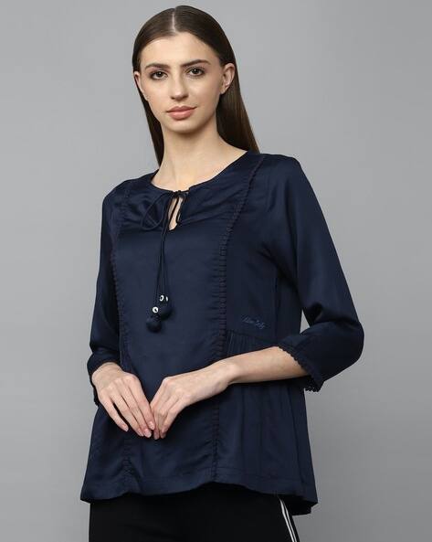 Buy Navy Blue Tops for Women by ALLEN SOLLY Online