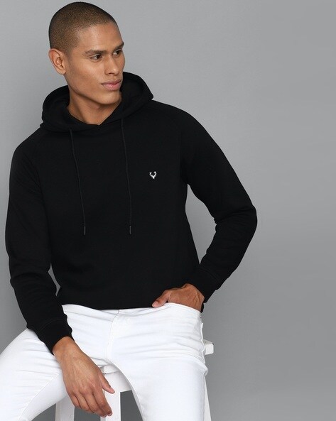 Price History of ALLEN SOLLY Cotton Hoodie with Logo Embroidery from Ajio 2191 2229213