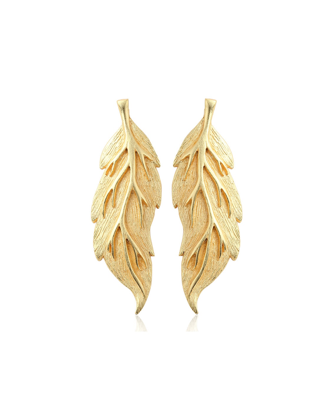 Leaf Spiral Earrings - Sterling Silver, Thailand - Women's Peace Collection