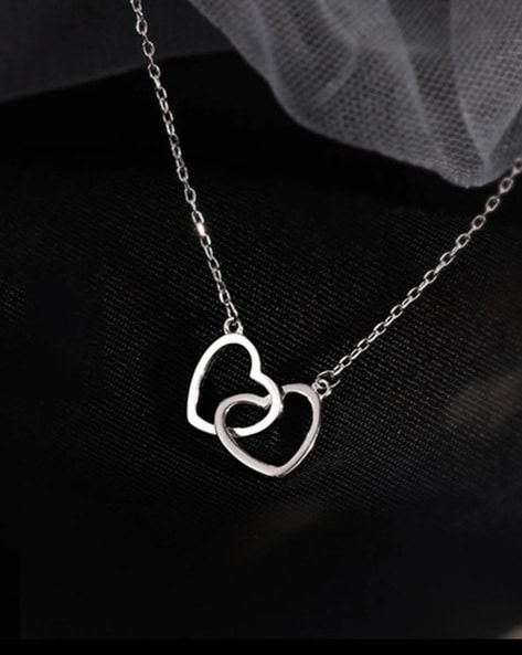 Heart Charm Toggle Necklace in Sterling Silver | Zales