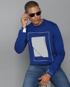 allen solly Graphic Print Crew-Neck Sweatshirt-picture-53
