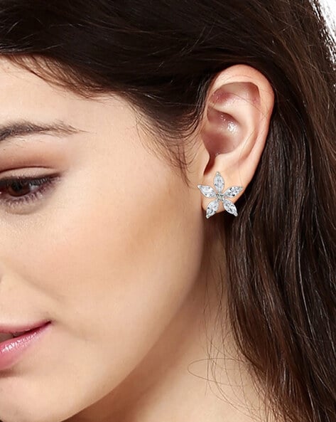 Marquise hot sale flower earrings