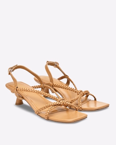 Small heel best sale strappy sandals