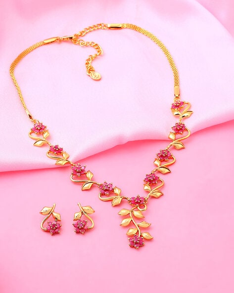 Ruby necklace sale set online