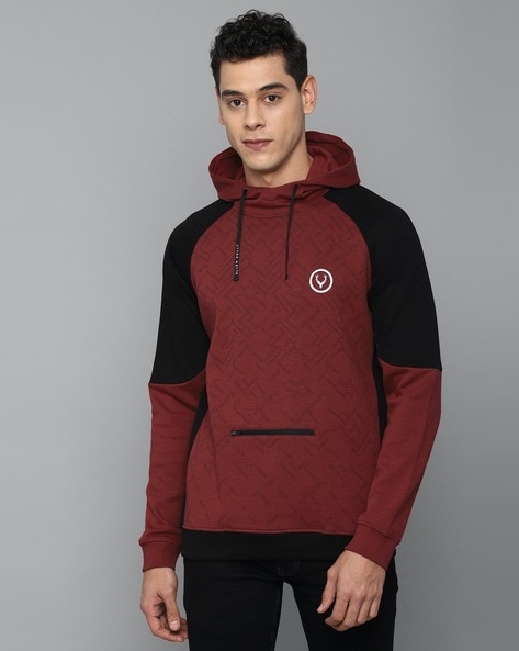 Buy Maroon Sweatshirt Hoodies for Men by ALLEN SOLLY Online