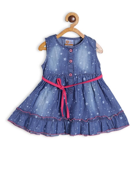 Crafted Baby Girls 2 Piece Denim Dress | Konga Online Shopping