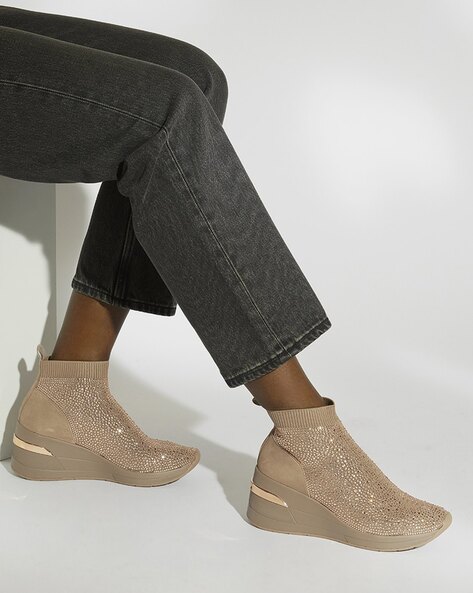 gespannen trechter holte Buy Rose Gold Casual Shoes for Women by Dune London Online | Ajio.com