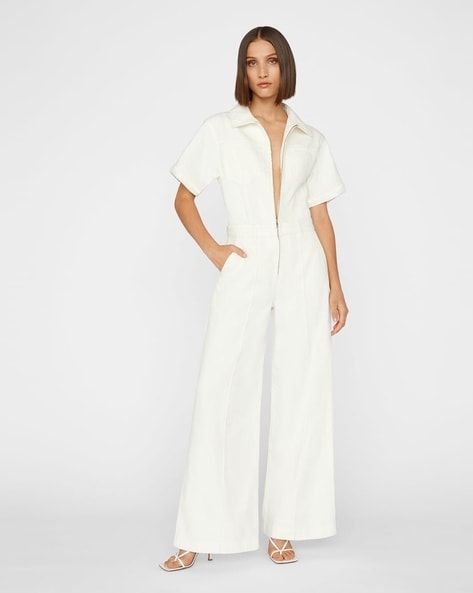 Off store white jumpsuit