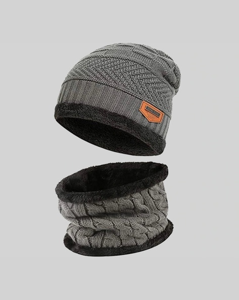 Buy Gray Beanie Hat Online In India -  India