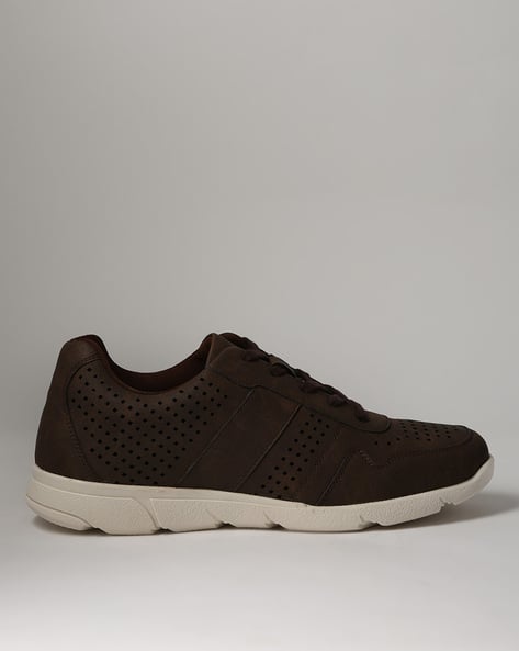 Buda Jeans Co Perforated Low-Top Lace-Up Shoes