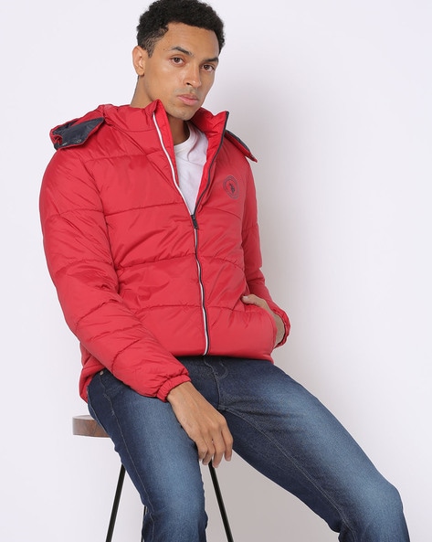 Buy U.S. Polo Assn. Colour Block Hooded Puffer Jacket - NNNOW.com