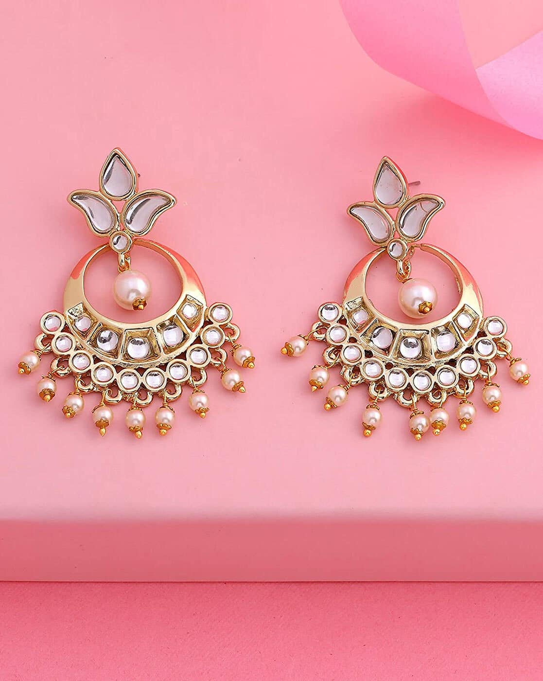 Details more than 150 pearl chandbali earrings online best seven.edu.vn