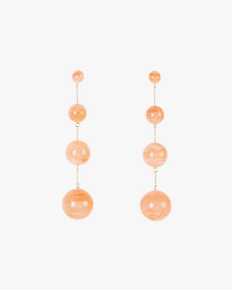 Buy Cult Gaia Candace Drop Earrings Papaya Color Women AJIO LUXE