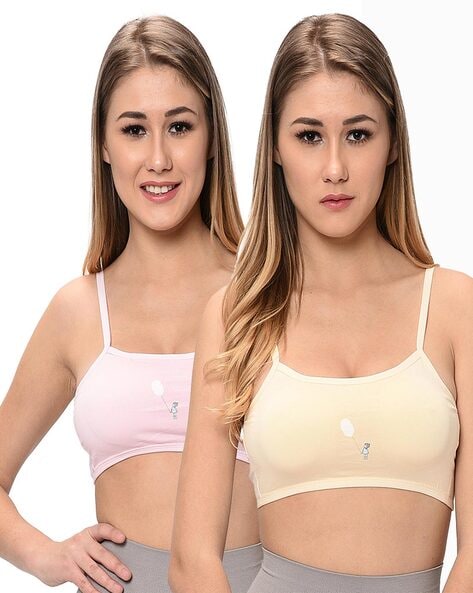 Buy Cream & Pink Bras for Women by ELINA Online