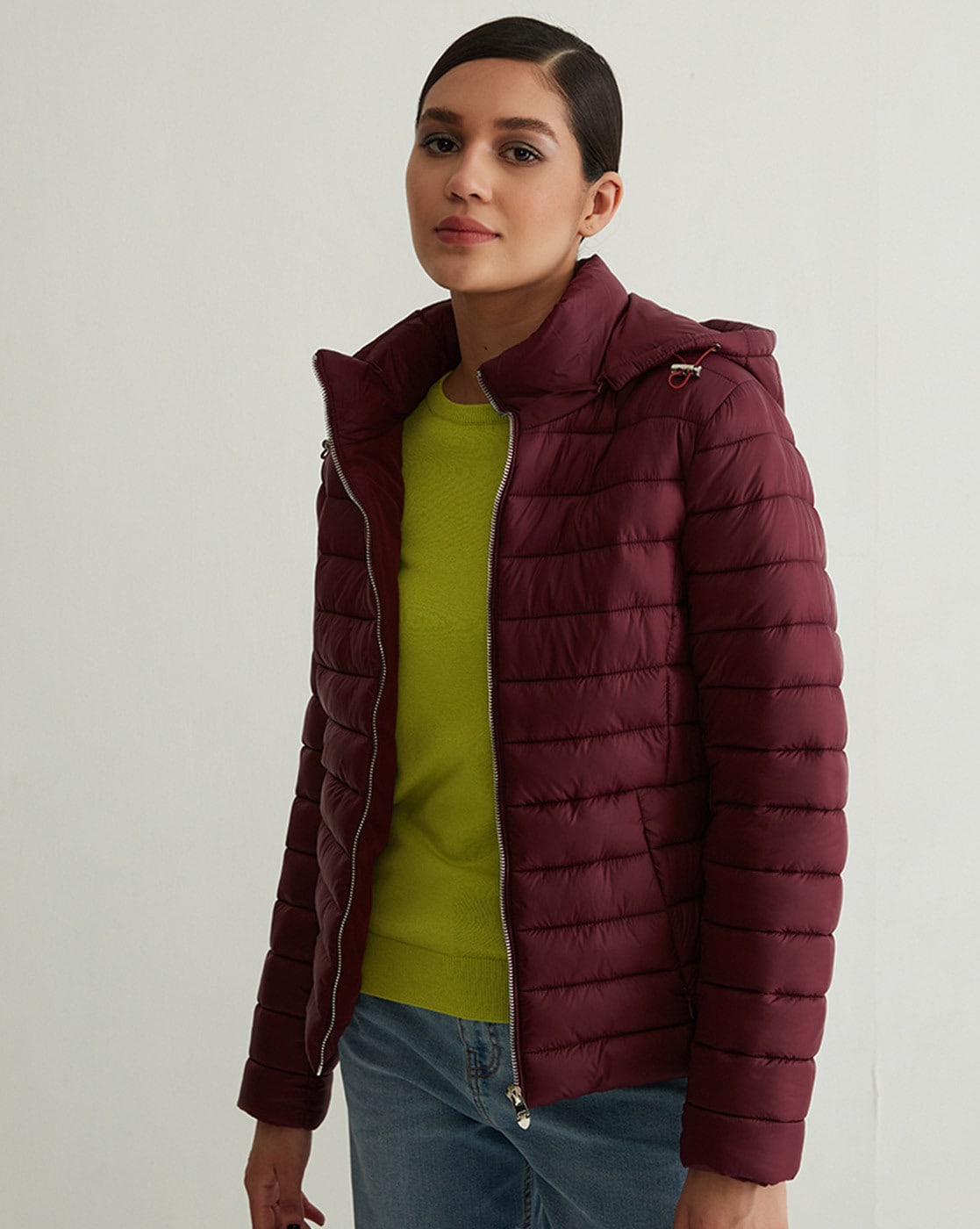 Buy Purple Jackets & Coats for Women by VividArtsy Online | Ajio.com