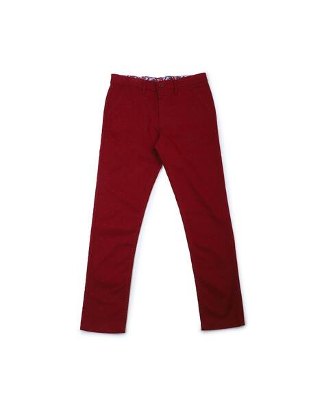 ALLEN SOLLY Micro Print Slim Fit Trousers
