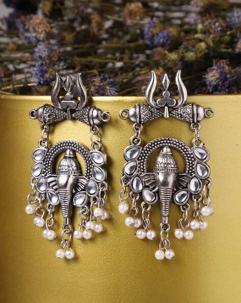 Buy Silver-Toned Earrings for Women by Veni Online | Ajio.com