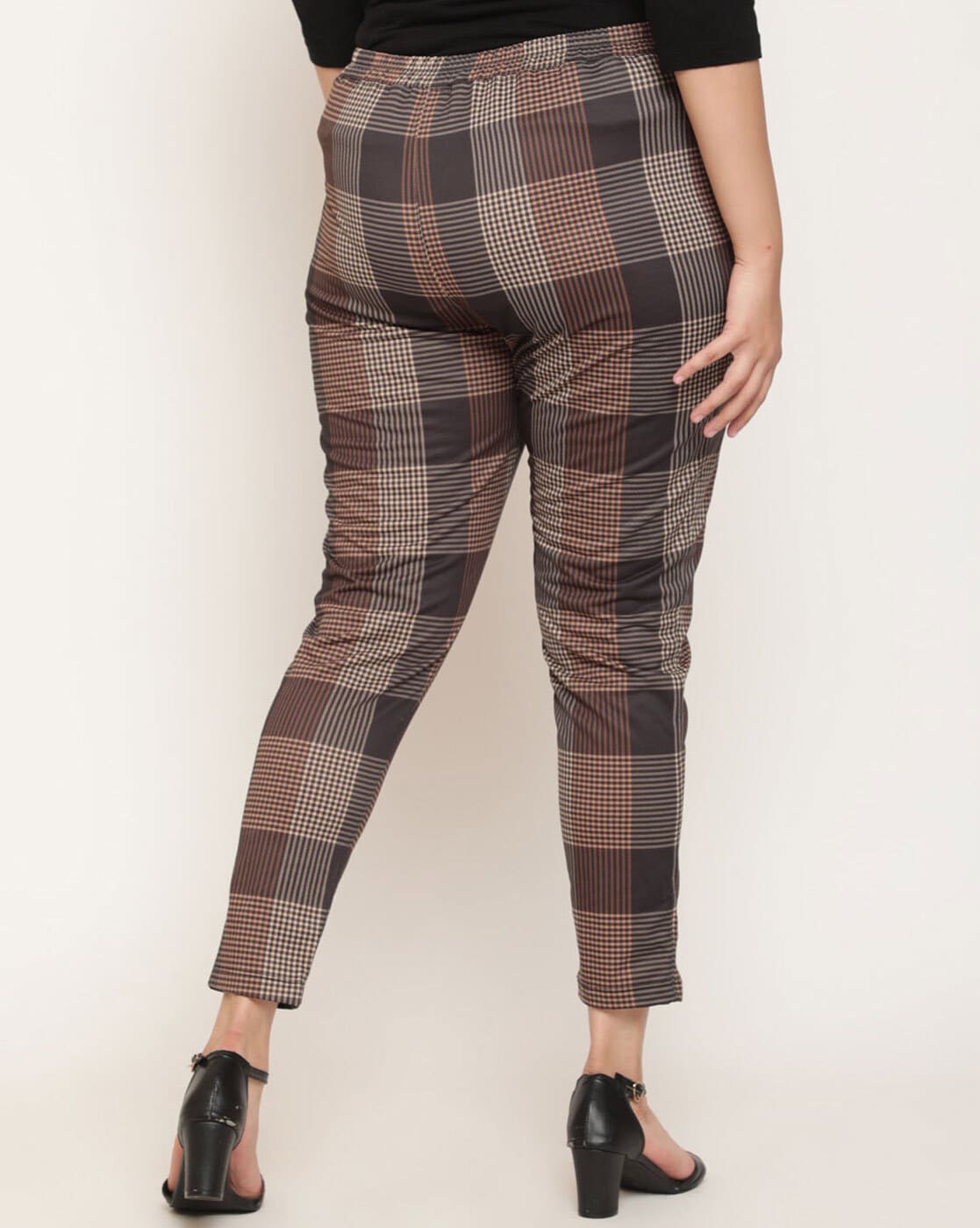 Scottish Brown Modern Clan Tartan Women Leggings