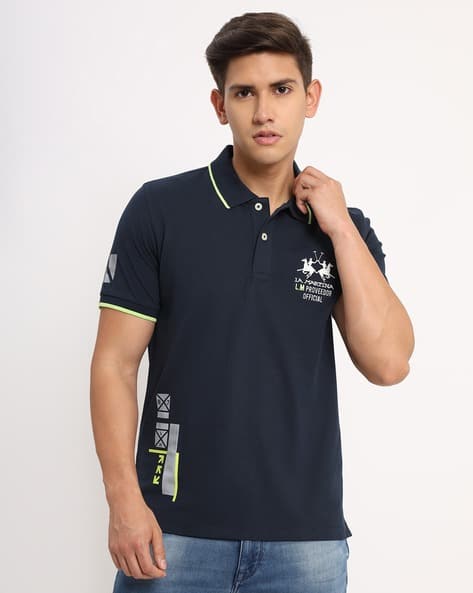 Polo T-Shirt with Embroidered Logo