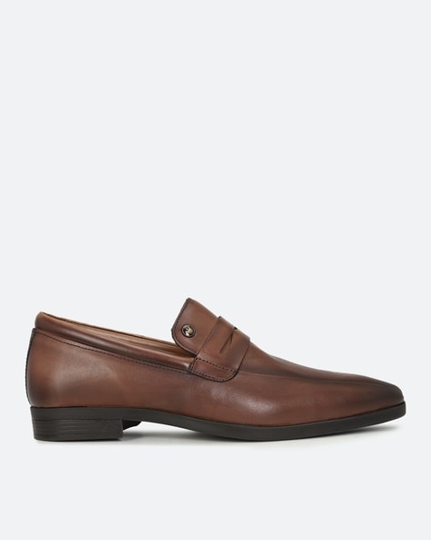 Louis Philippe Round-Toe Slip-On Casual Shoes