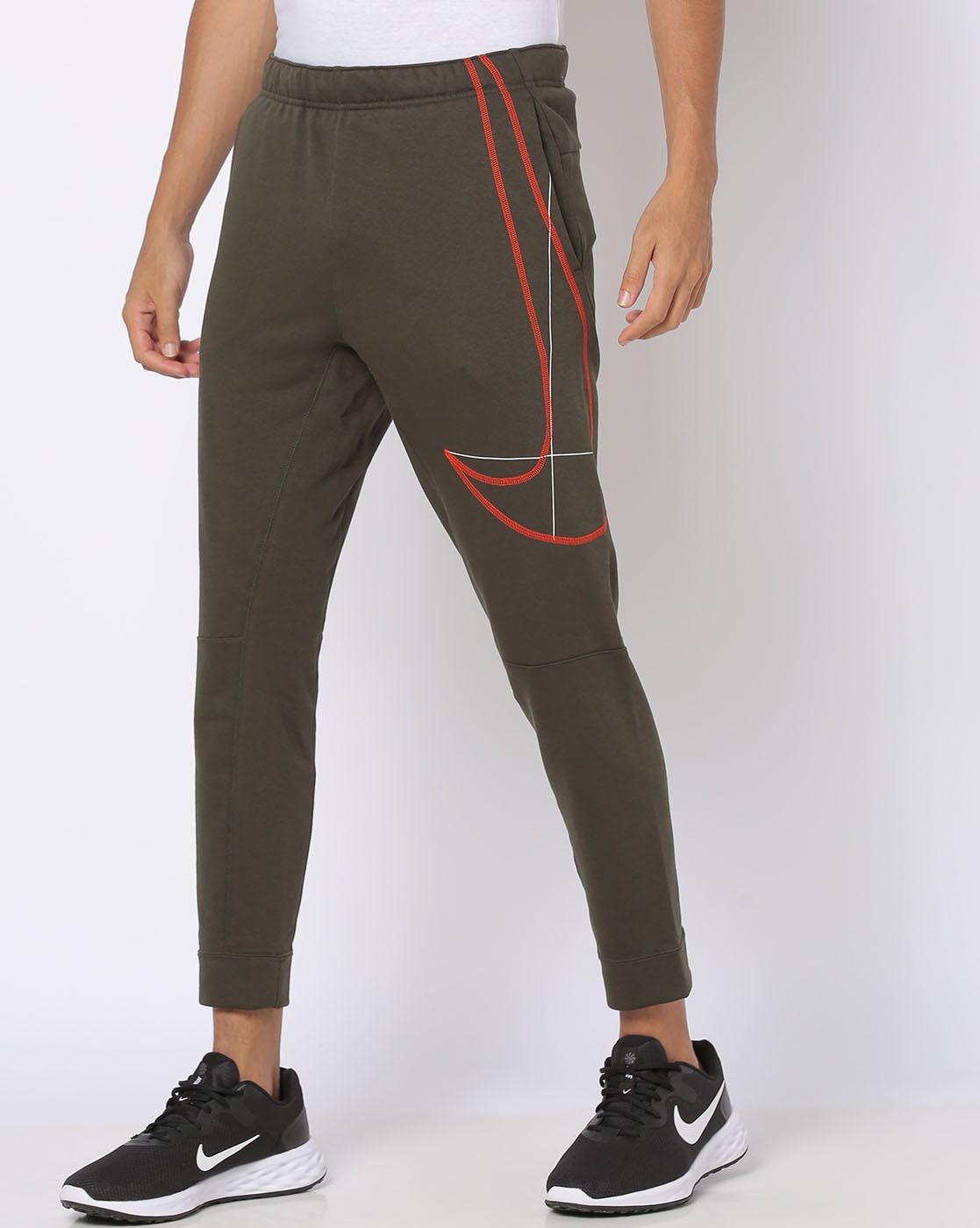 Green nike outlet track pants