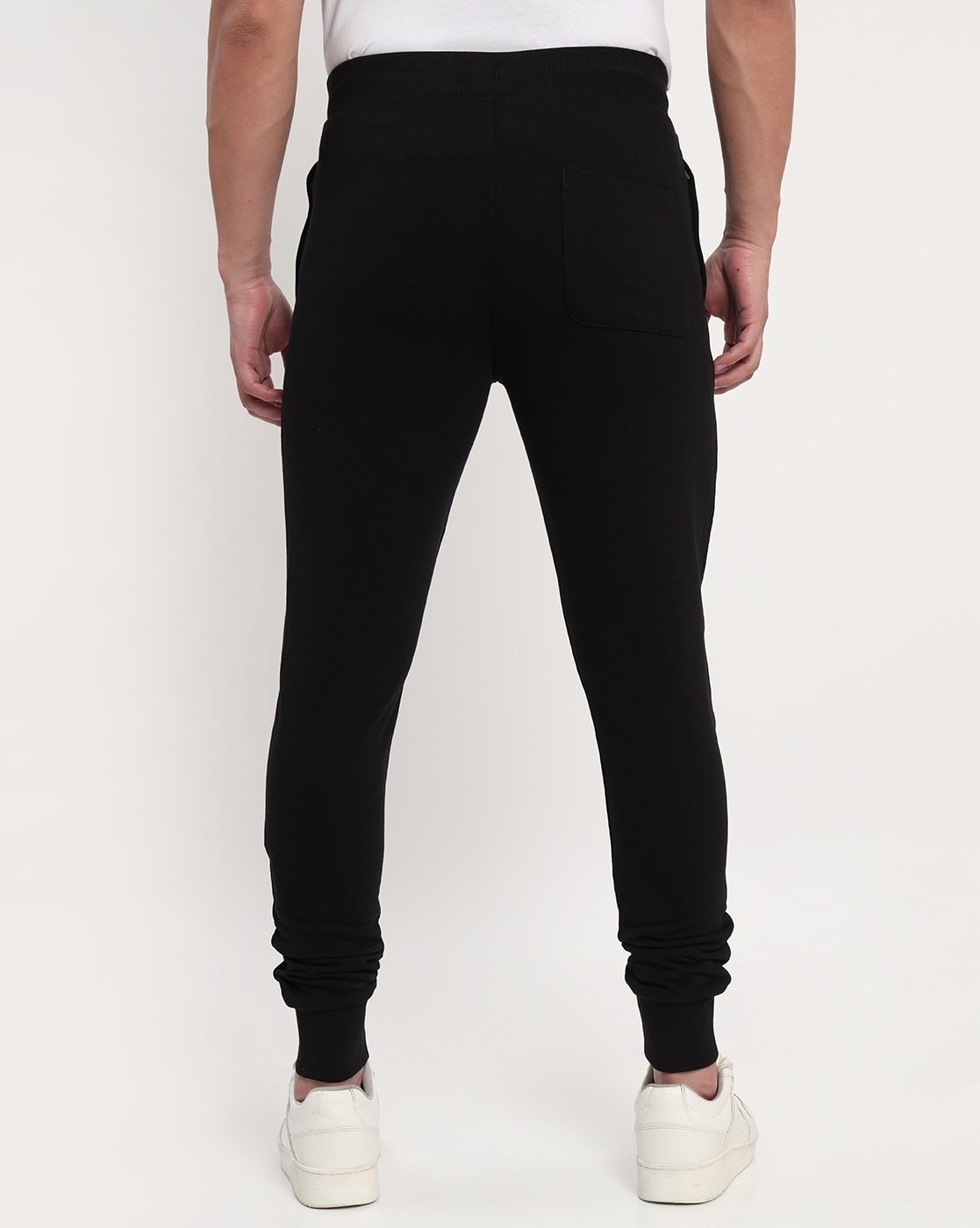 Man jogger pants in cotton-stretch slim fit - Vincien Black La Martina