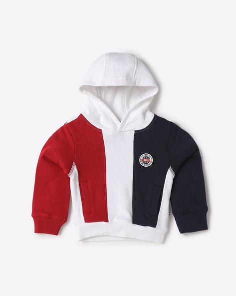 Red white and on sale blue polo hoodie