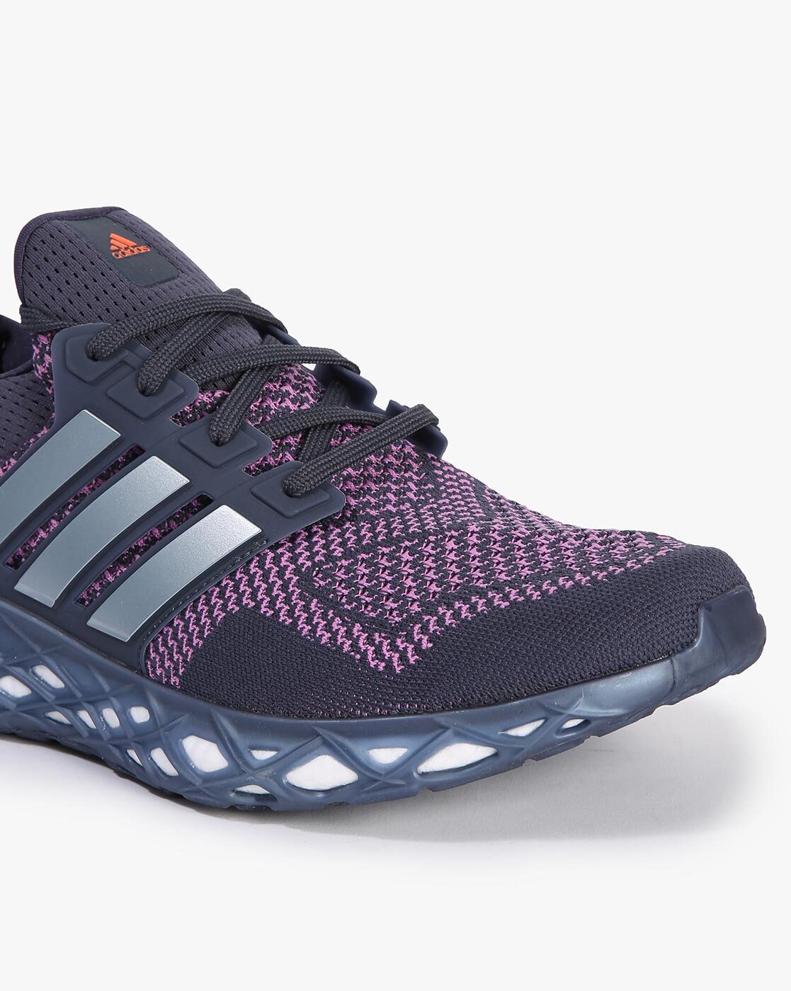 Buy ADIDAS Ultraboost Web DNA Lace Up Running Shoes Navy Blue