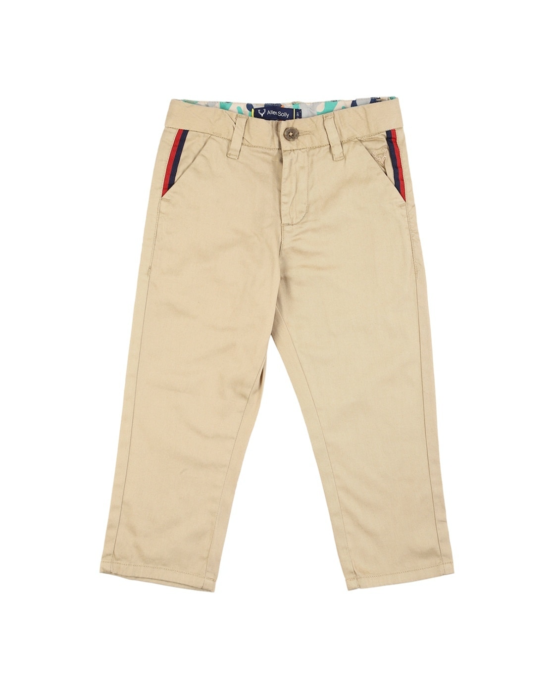 Buy Allen Solly Men Khaki Coloured Smart Fit Trousers - Trousers for Men  362797 | Myntra