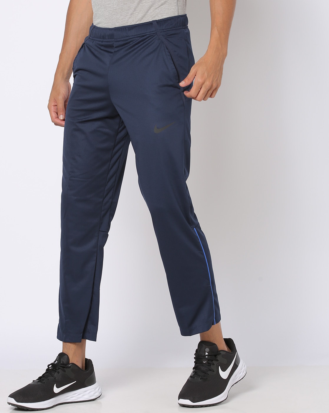 Cotton Navy Blue Track Pant Size S  XL