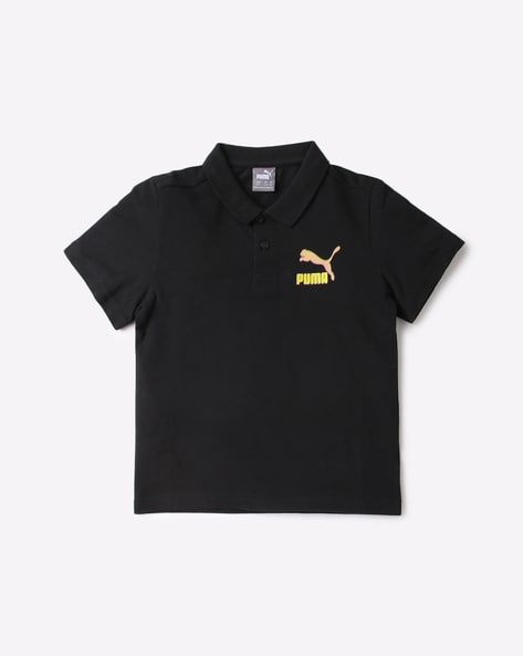 Puma Archive Logo Print Polo T-Shirt