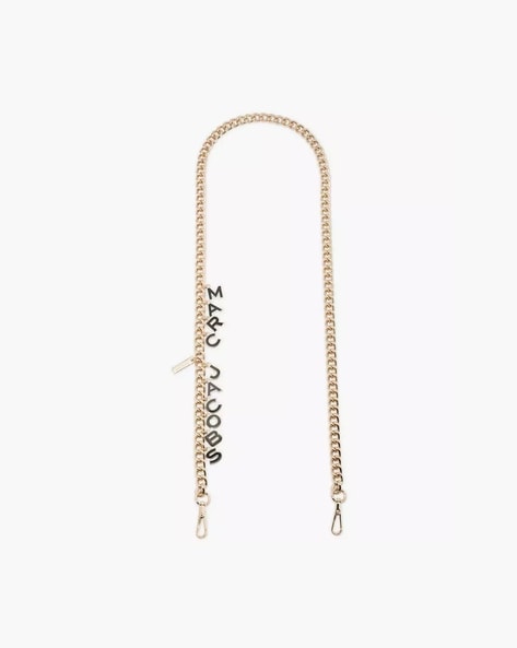 Marc Jacobs Charm Chain Crossbody Strap - Black/Gold