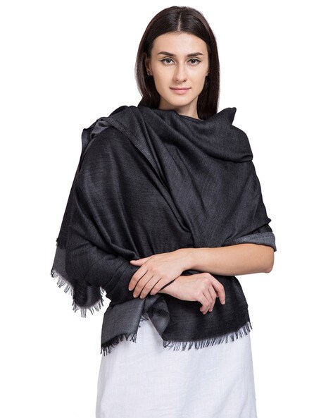 Woolen Shawl with Fringed Borders Price in India