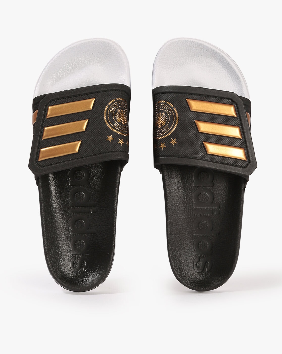 fysiker Furnace komprimeret Buy Black & Gold Flip Flop & Slippers for Men by ADIDAS Online | Ajio.com