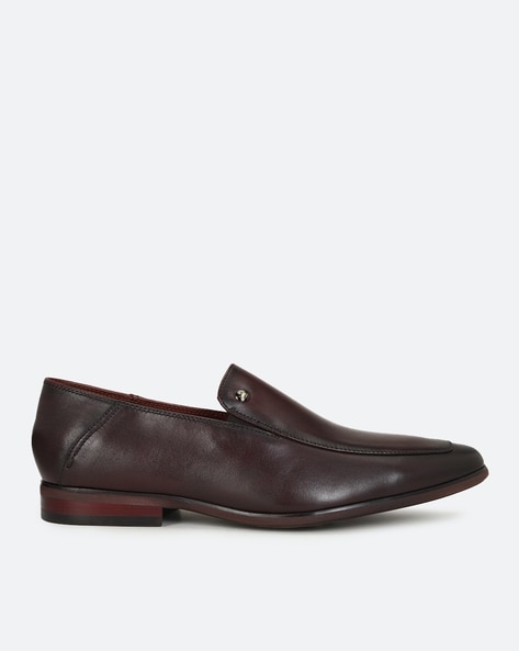 Louis Philippe Round-Toe Slip-On Casual Shoes