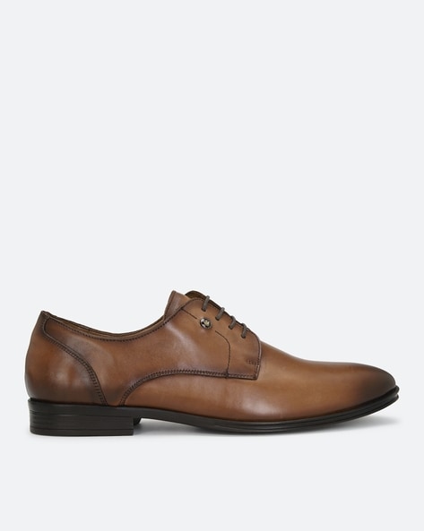 Louis Philippe Round-Toe Lace-Up Casual Shoes