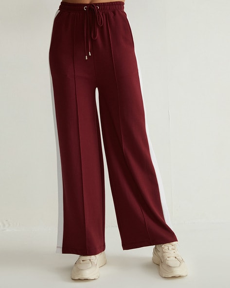 Piping Detail Wide Leg Track Pants | Clothes, Track pants outfit, Wide leg  pants