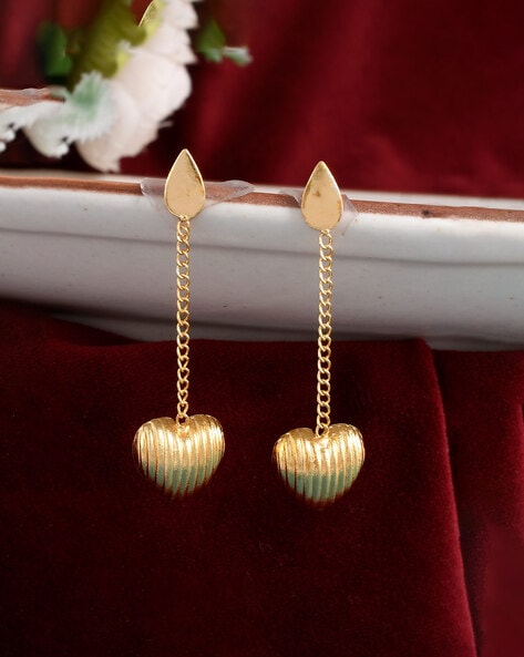 Double Piercing 18k Gold Plated Chain Drop Earrings – Ettika