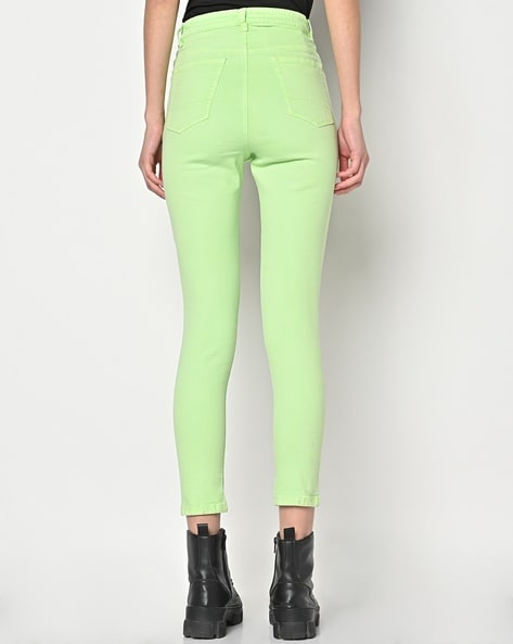 Buy Green Jeans & Jeggings for Women by Koovs Online